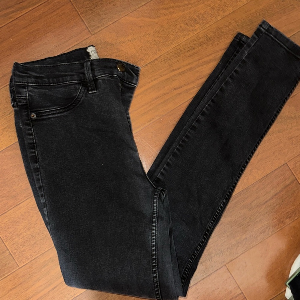 Dark Wash black Free People skinny jeans